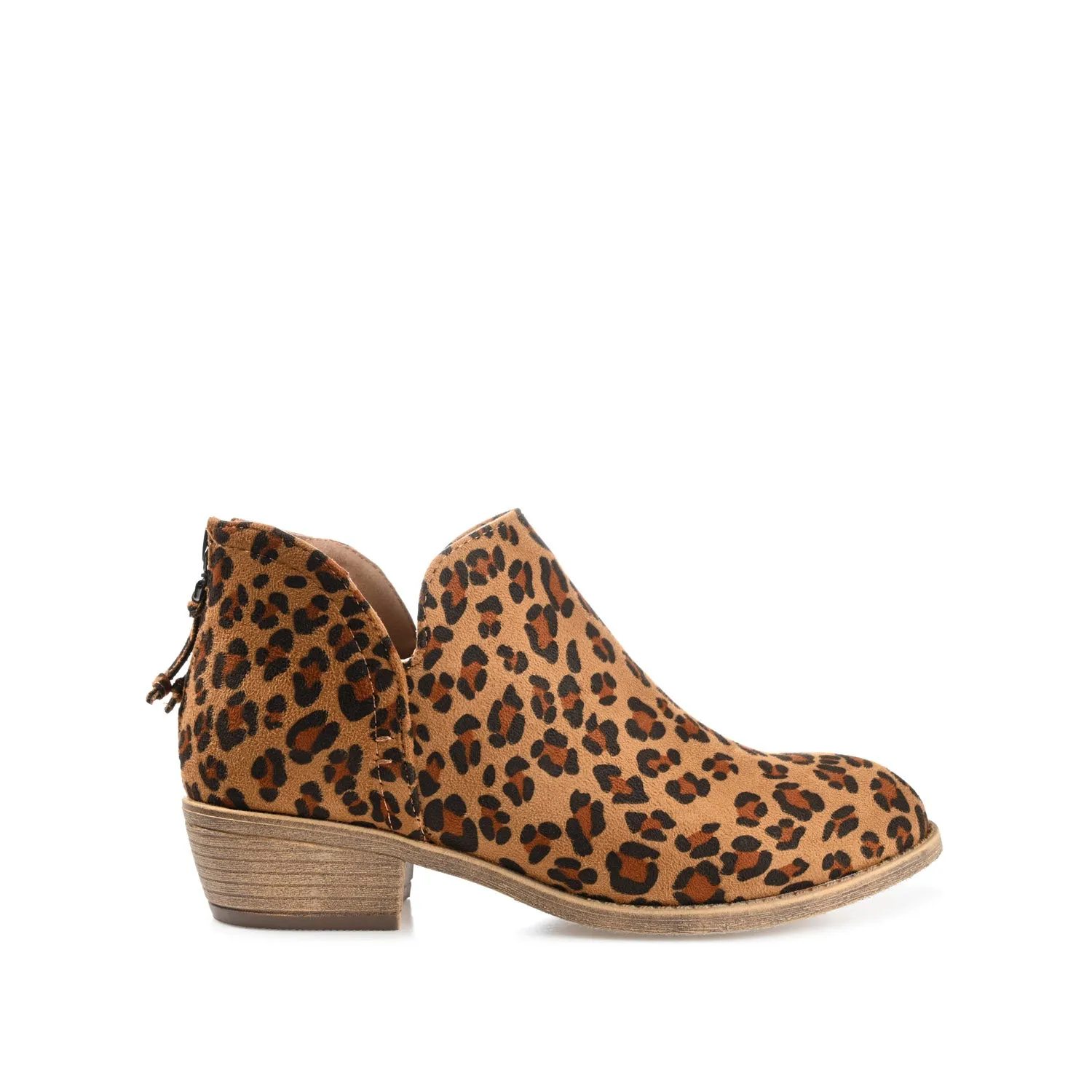 LIVVY ZIP-UP BOOTIES IN FAUX SUEDE autumn street