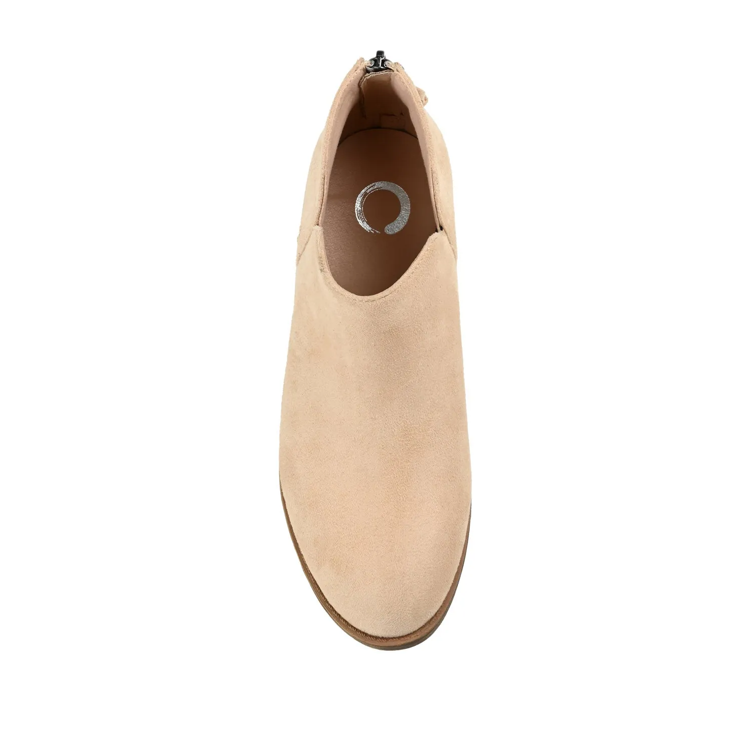 LIVVY ZIP-UP BOOTIES IN FAUX SUEDE autumn street