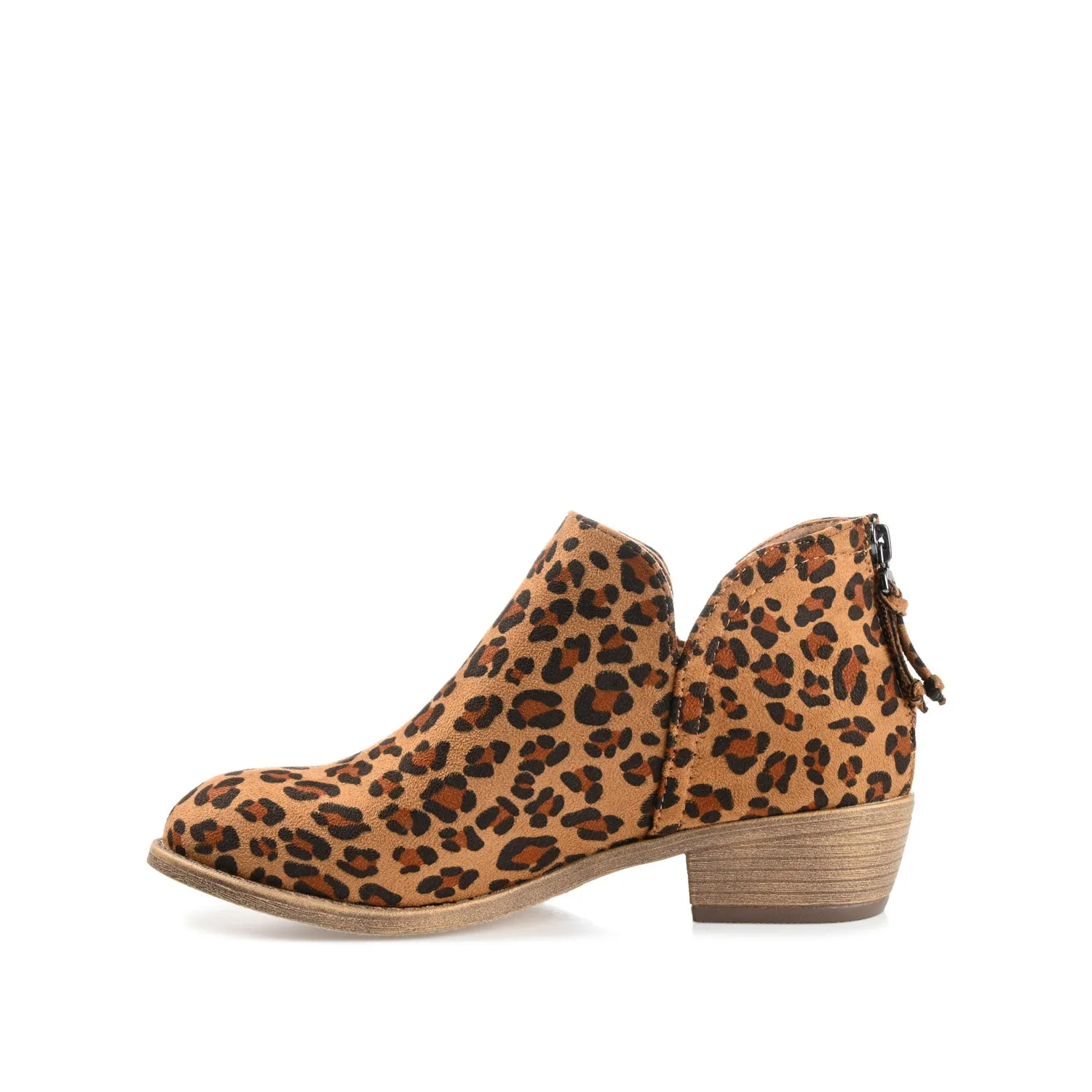 LIVVY ZIP-UP BOOTIES IN FAUX SUEDE autumn street