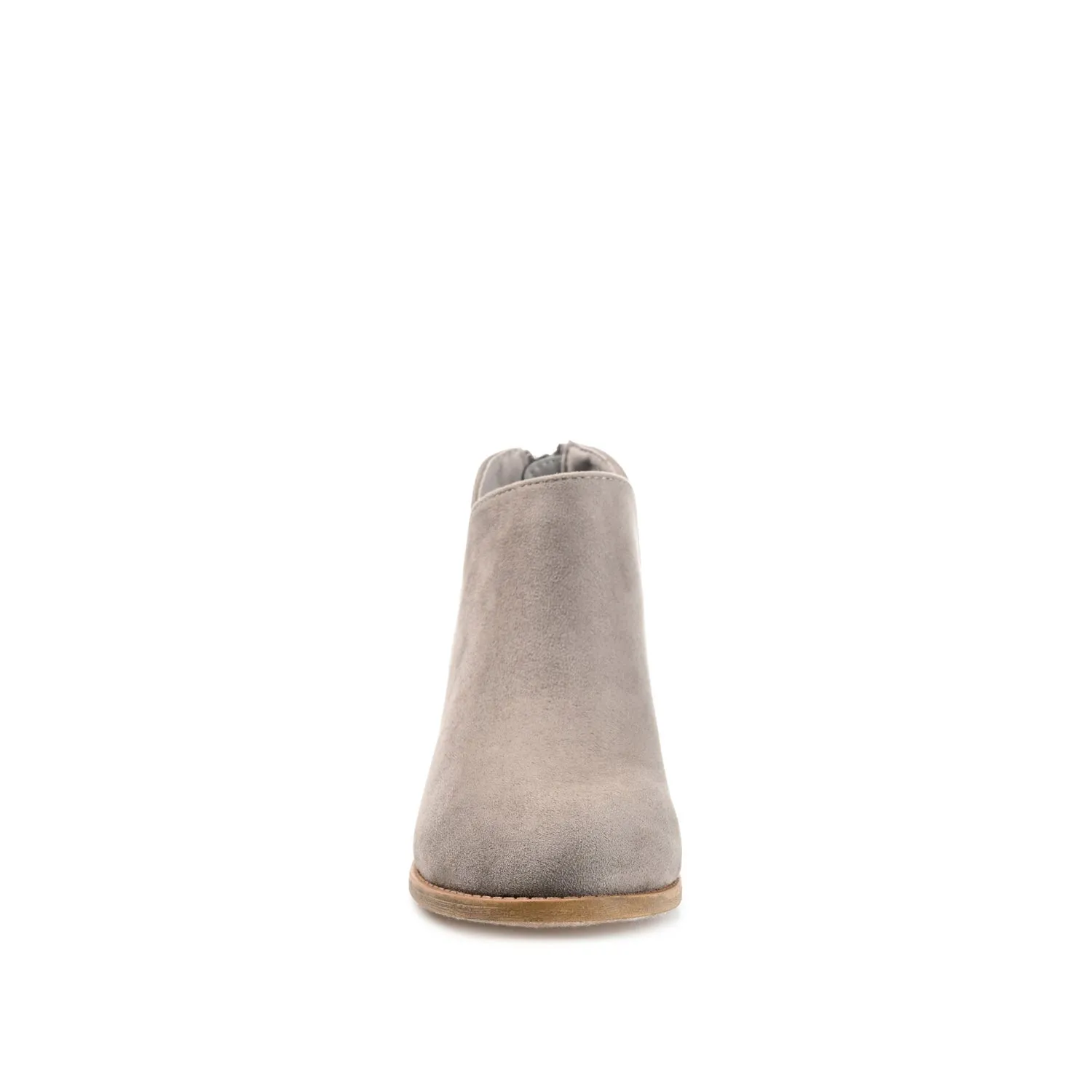 LIVVY ZIP-UP BOOTIES IN FAUX SUEDE autumn street