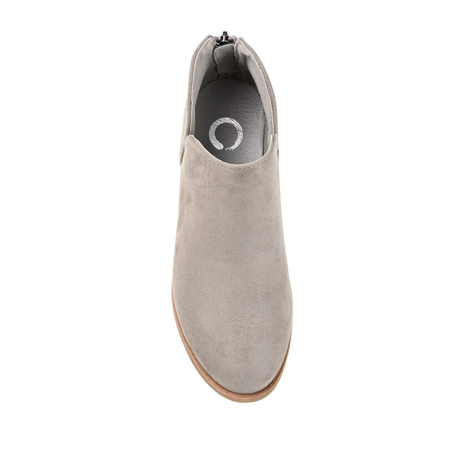 LIVVY ZIP-UP BOOTIES IN FAUX SUEDE autumn street