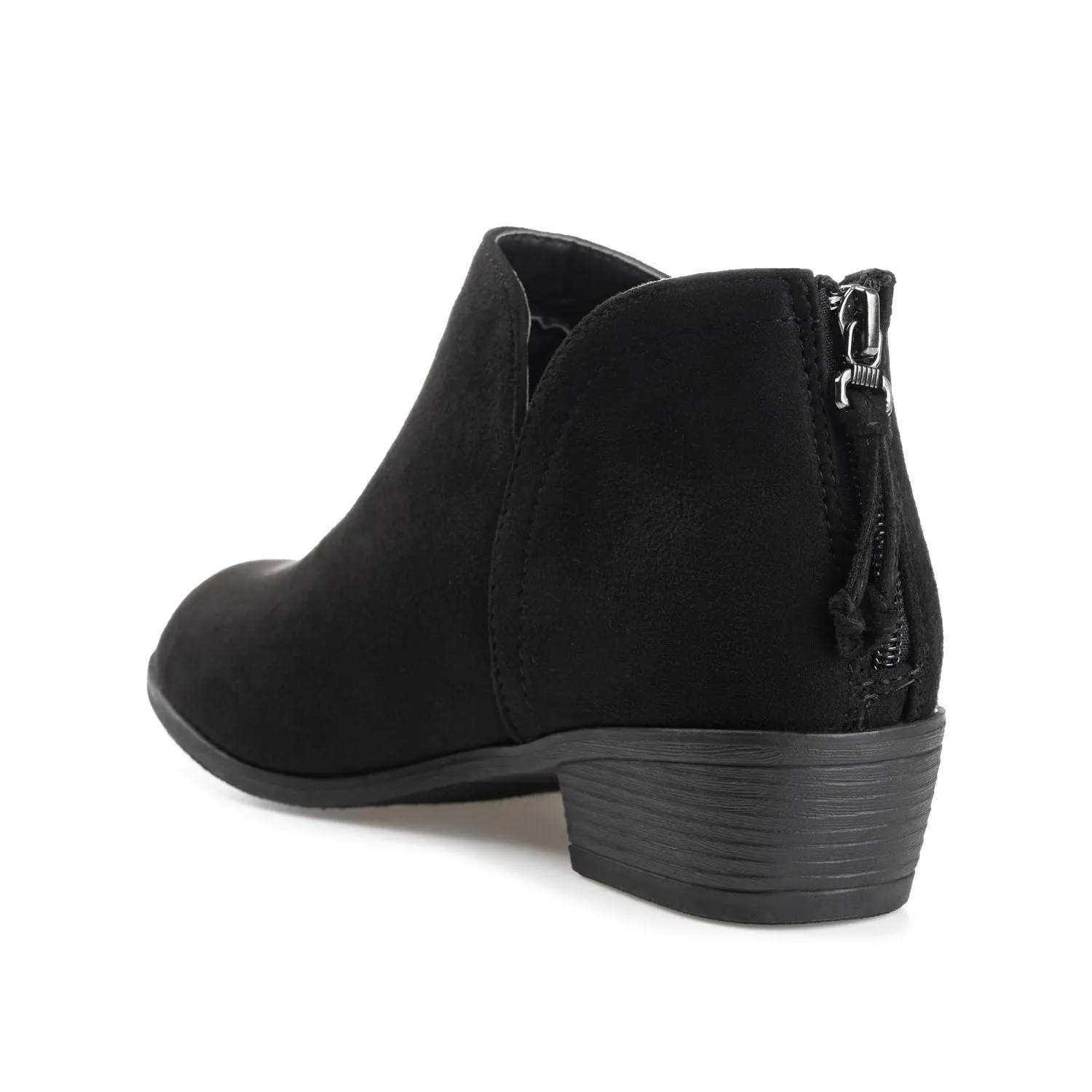 LIVVY ZIP-UP BOOTIES IN FAUX SUEDE autumn street