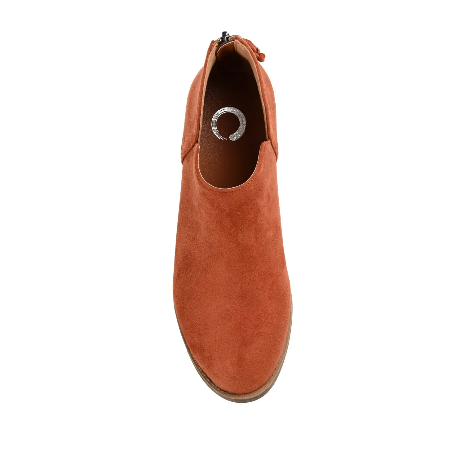 LIVVY ZIP-UP BOOTIES IN FAUX SUEDE autumn street