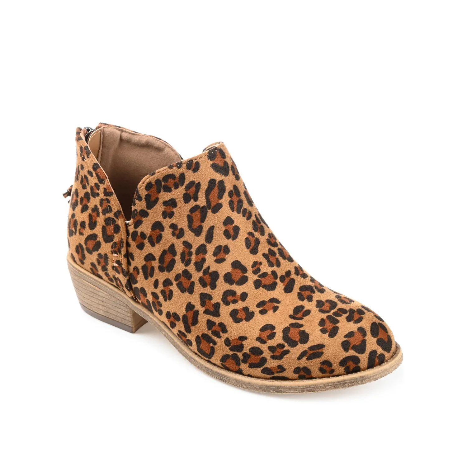 LIVVY ZIP-UP BOOTIES IN FAUX SUEDE autumn street
