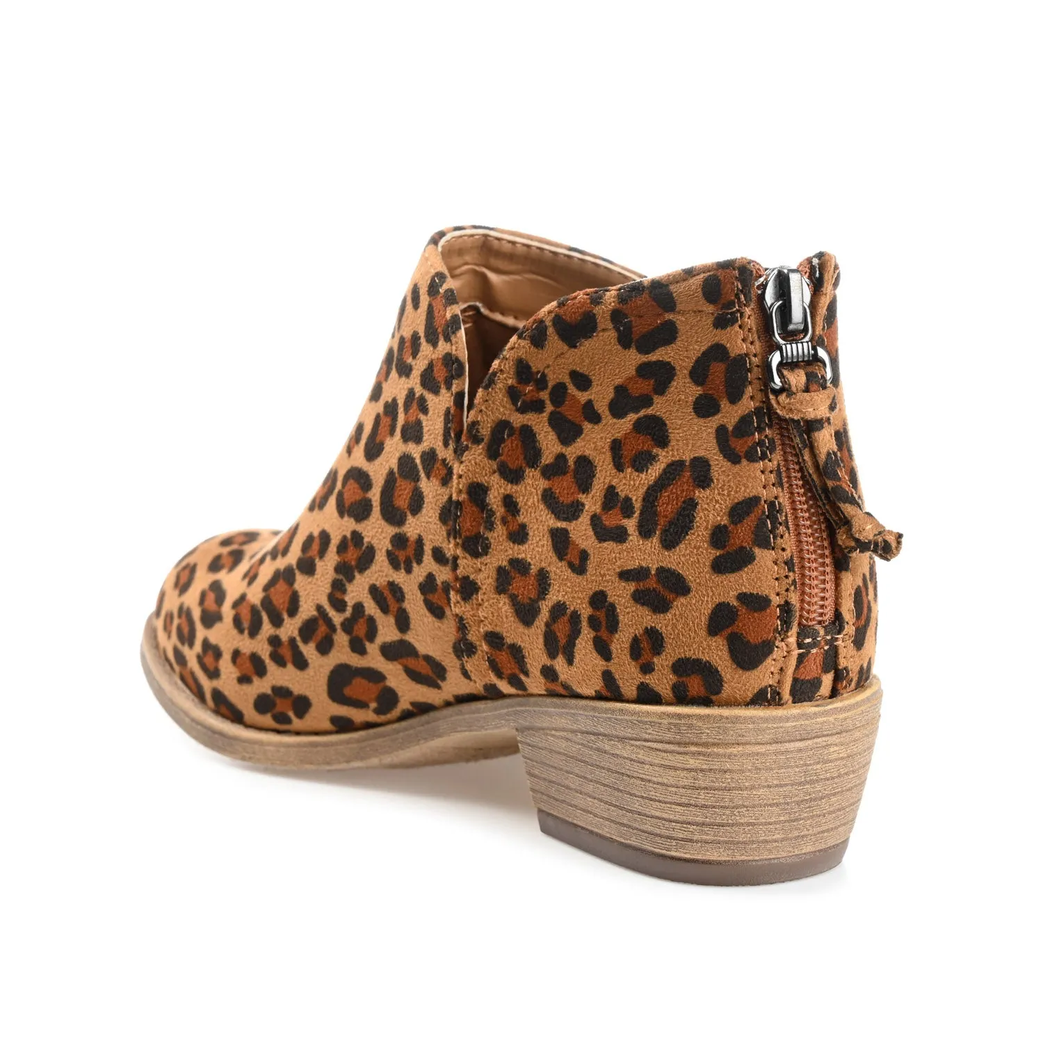 LIVVY ZIP-UP BOOTIES IN FAUX SUEDE autumn street
