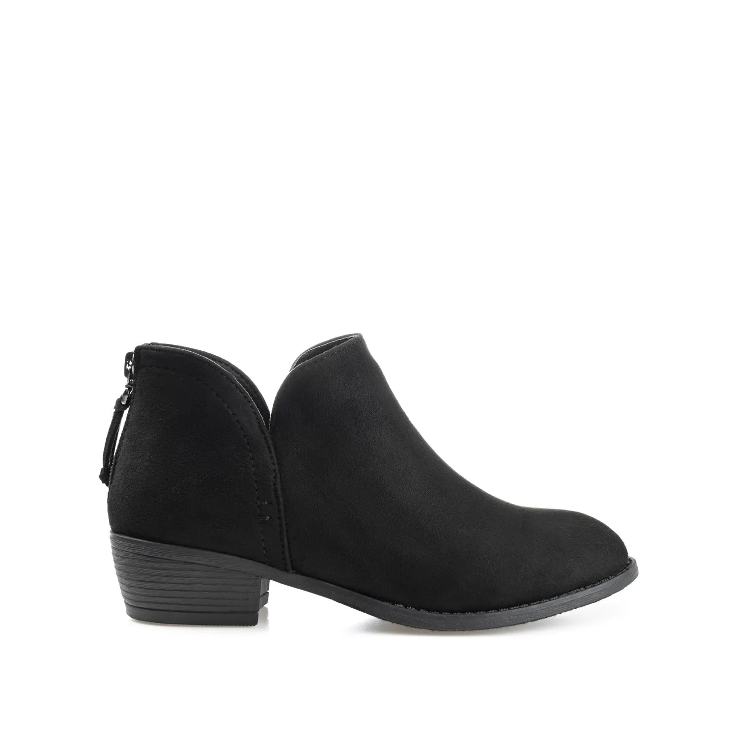 LIVVY ZIP-UP BOOTIES IN FAUX SUEDE autumn street