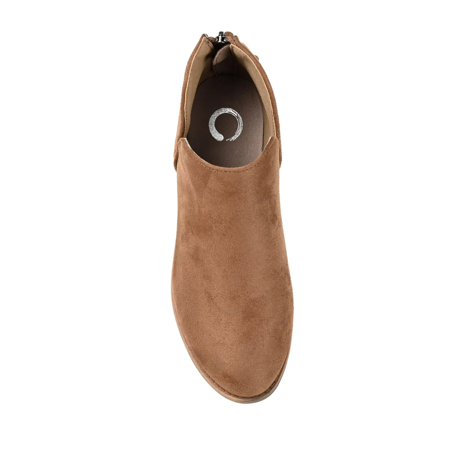 LIVVY ZIP-UP BOOTIES IN FAUX SUEDE autumn street