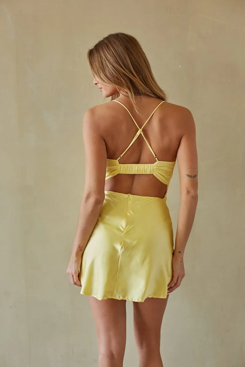 Logan Cowl Neck Mini Dress brunch ready
