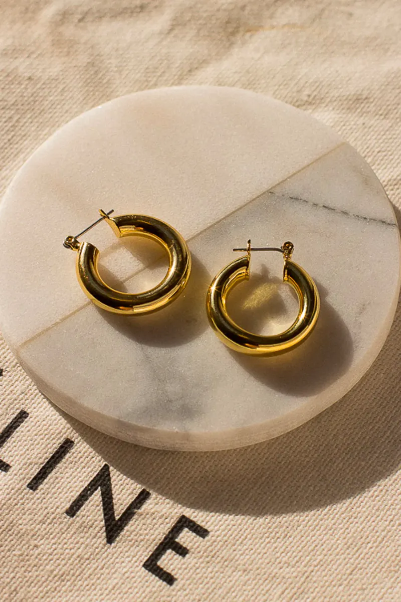 LUV AJ Baby Amalfi Tube Hoops boho cool