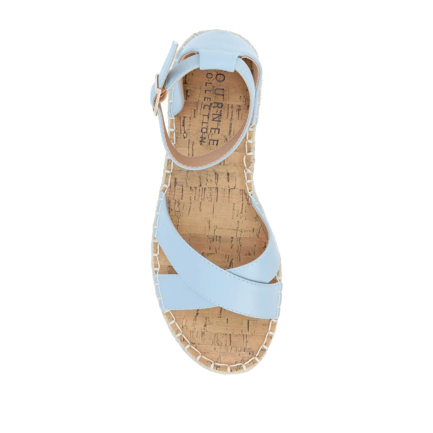 LYDDIA ESPADRILLE SANDALS IN FAUX LEATHER street slip