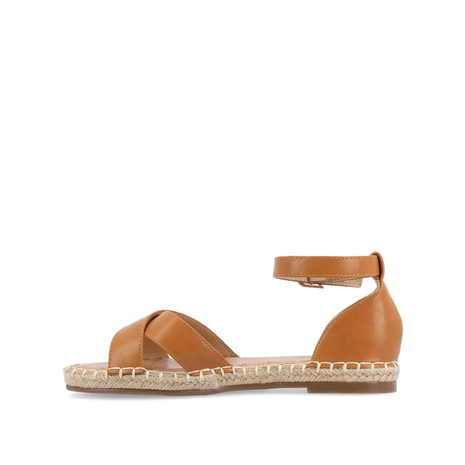 LYDDIA ESPADRILLE SANDALS IN FAUX LEATHER street slip