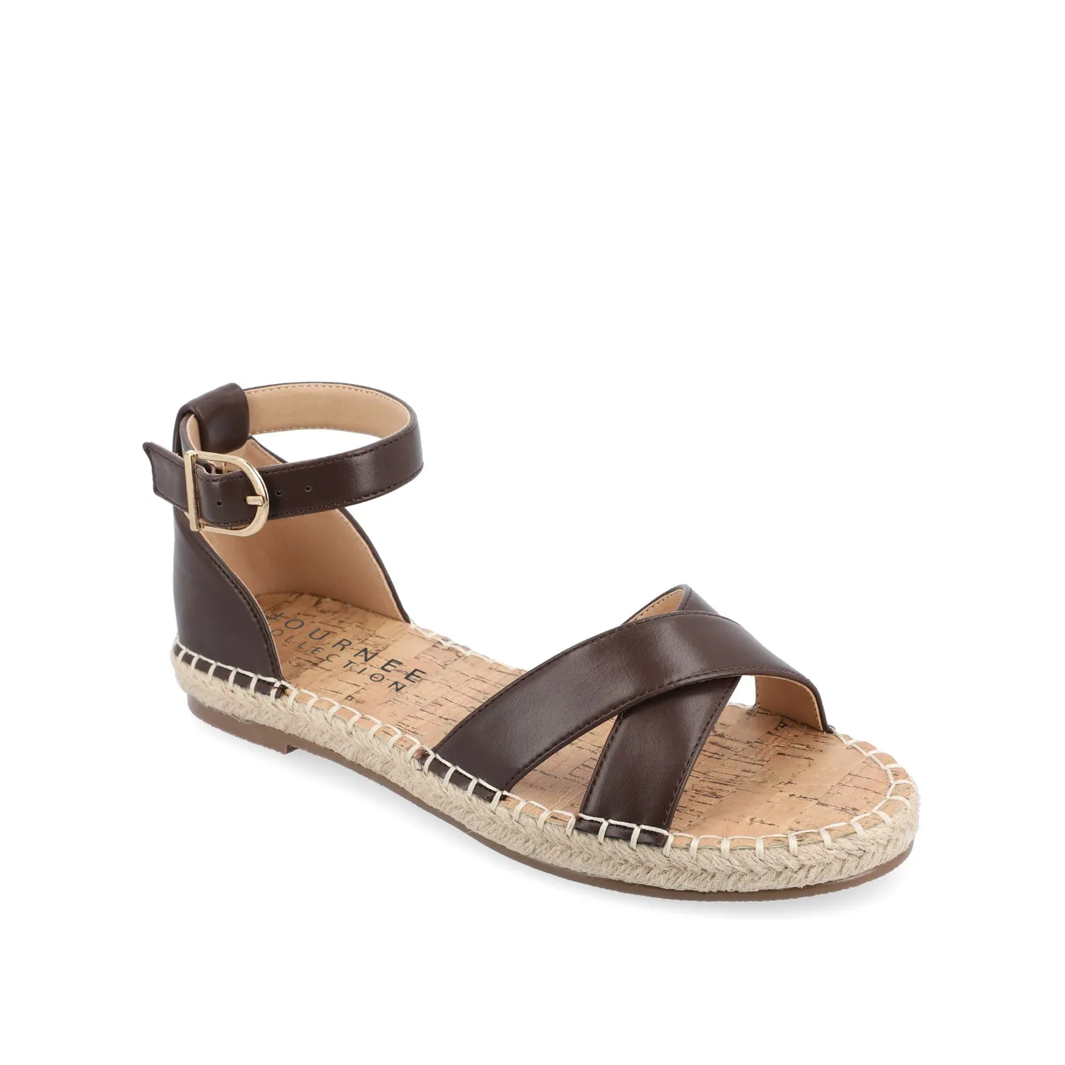 LYDDIA ESPADRILLE SANDALS IN FAUX LEATHER street slip