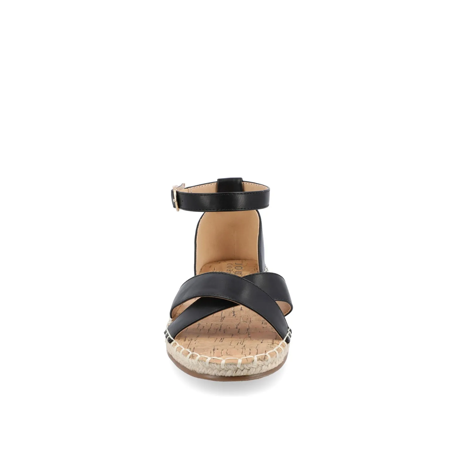 LYDDIA ESPADRILLE SANDALS IN FAUX LEATHER street slip