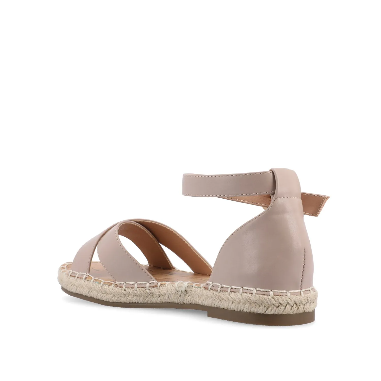 LYDDIA ESPADRILLE SANDALS IN FAUX LEATHER street slip