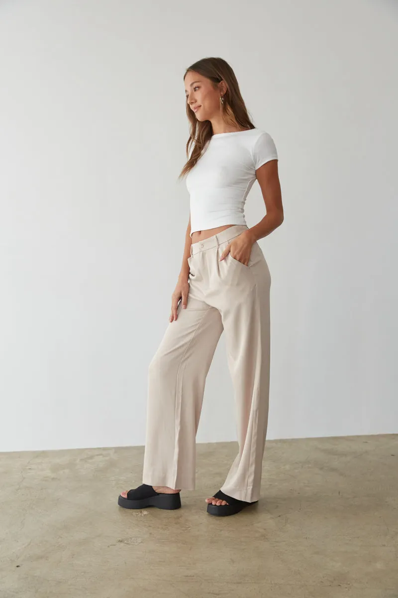 Lyna Wide Leg Trouser Pants weekend go