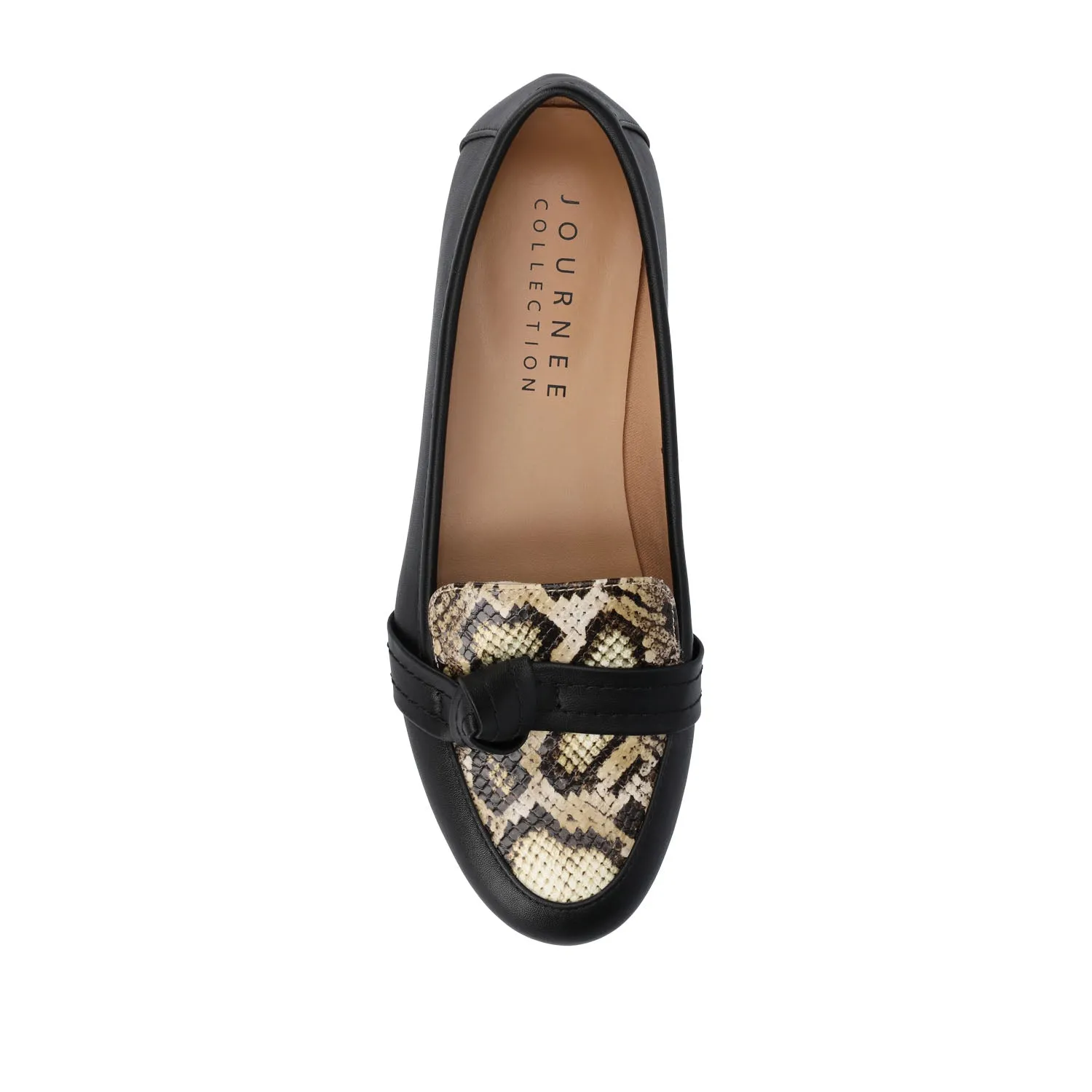 MARCI LOAFER FLATS IN FAUX LEATHER eco pick