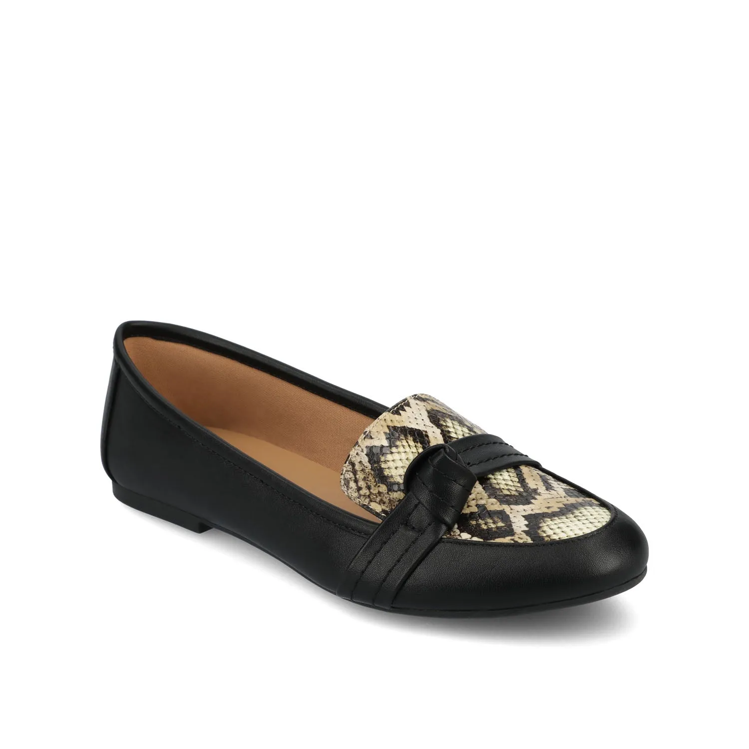 MARCI LOAFER FLATS IN FAUX LEATHER eco pick