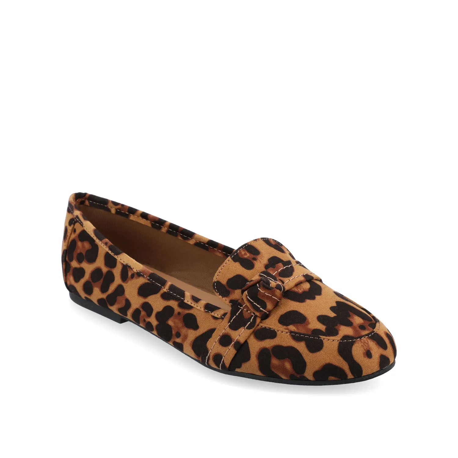 MARCI LOAFER FLATS IN FAUX SUEDE drive safe