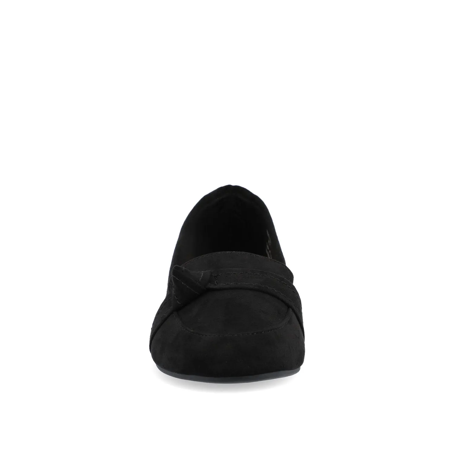 MARCI LOAFER FLATS IN FAUX SUEDE drive safe