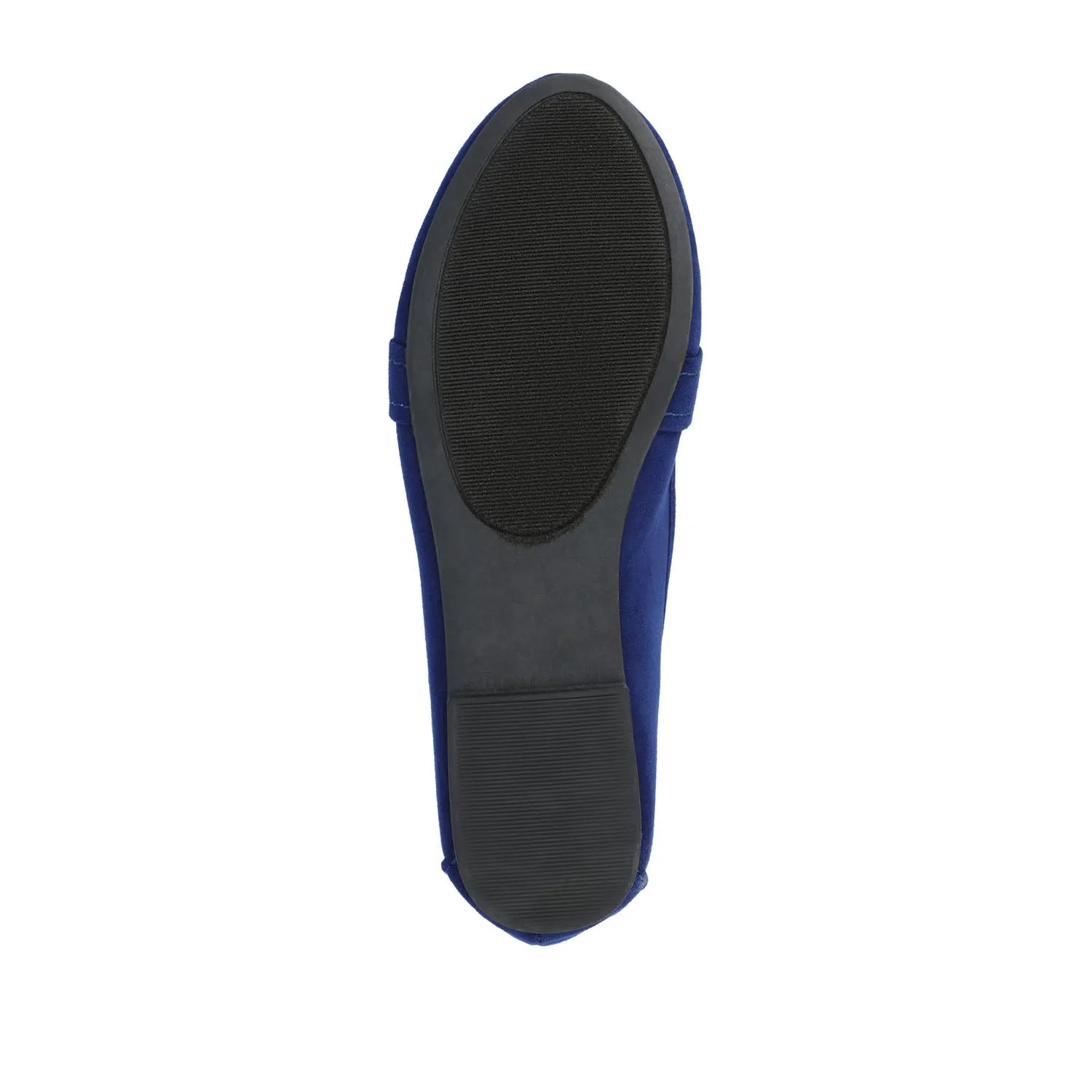 MARCI LOAFER FLATS IN FAUX SUEDE drive safe