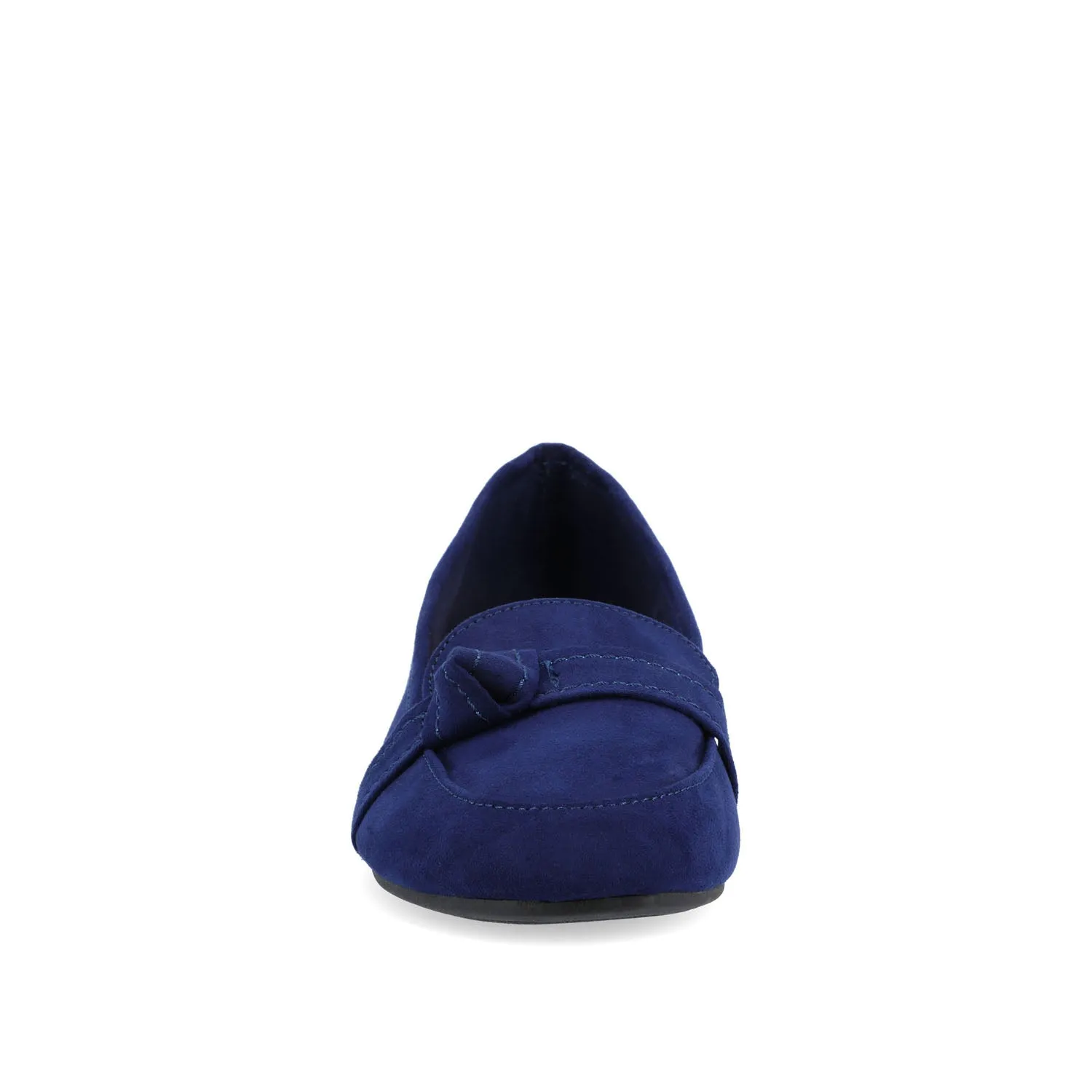 MARCI LOAFER FLATS IN FAUX SUEDE drive safe