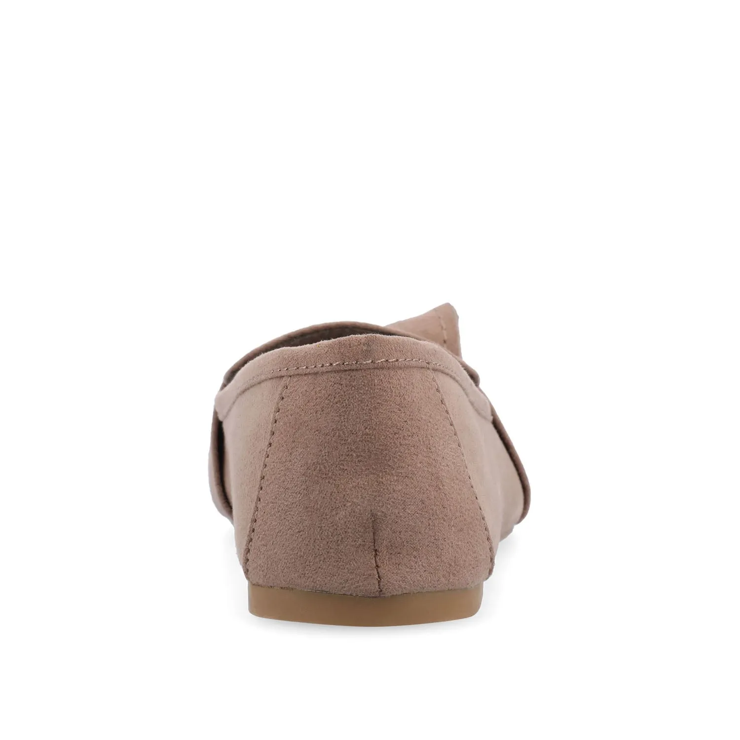 MARCI LOAFER FLATS IN FAUX SUEDE drive safe