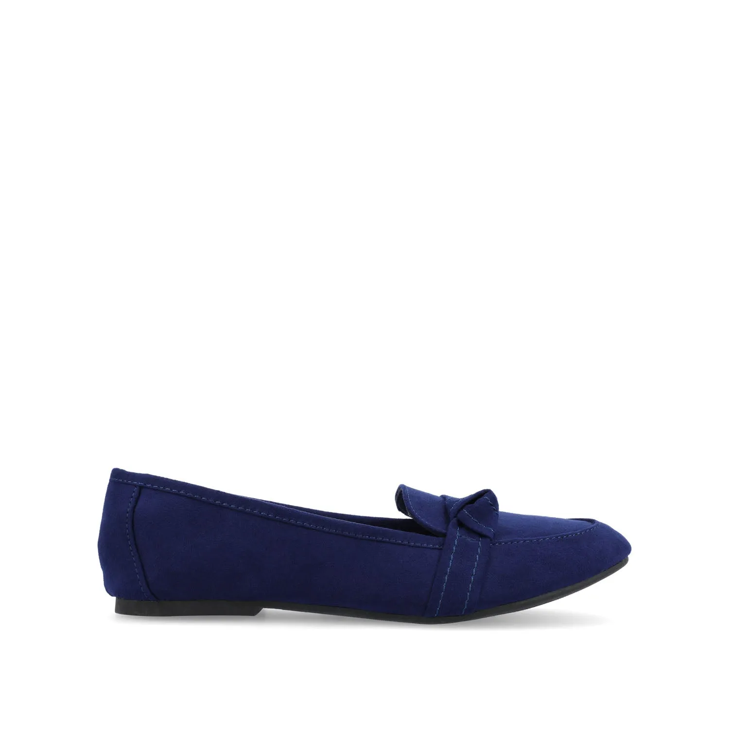 MARCI LOAFER FLATS IN FAUX SUEDE drive safe
