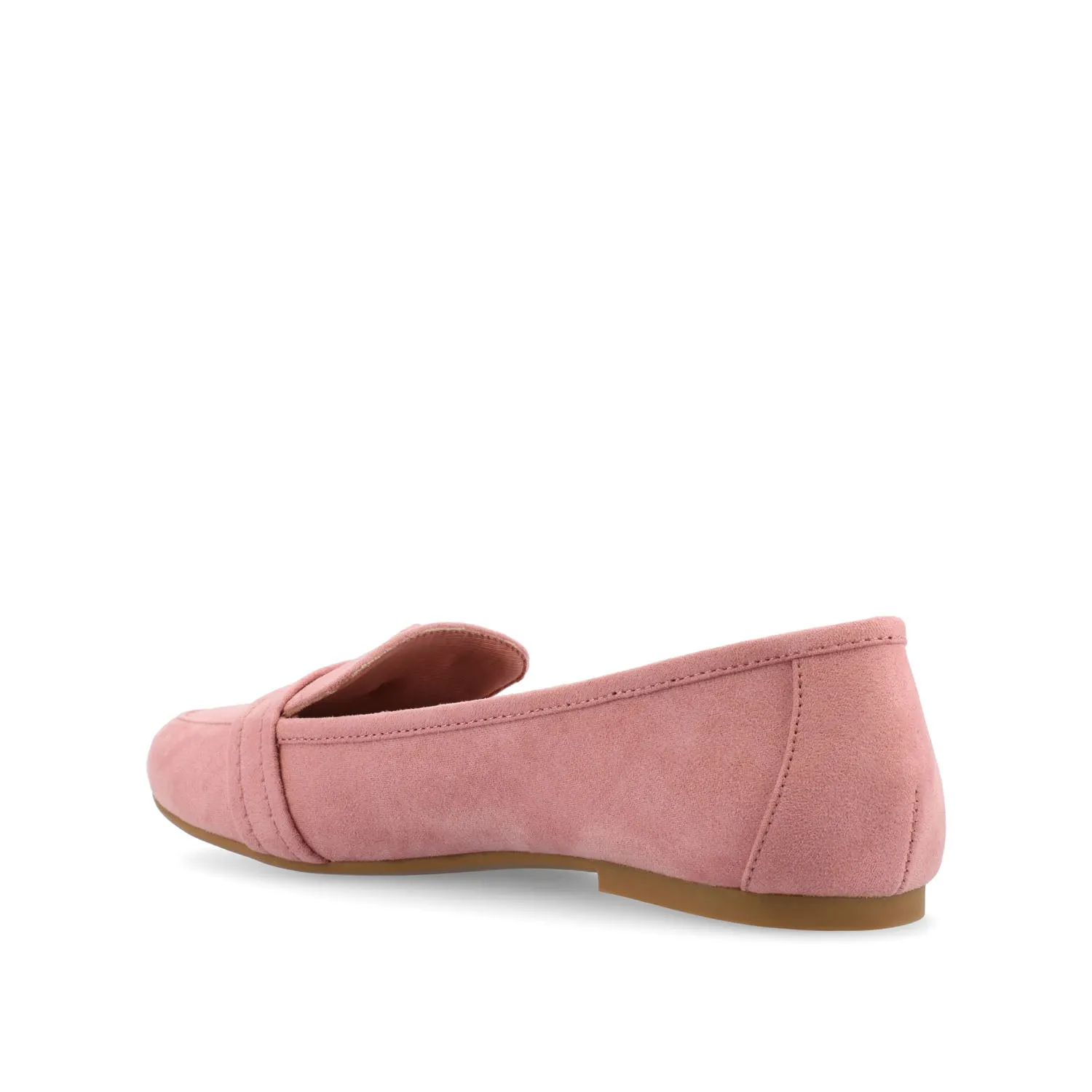 MARCI LOAFER FLATS IN FAUX SUEDE drive safe