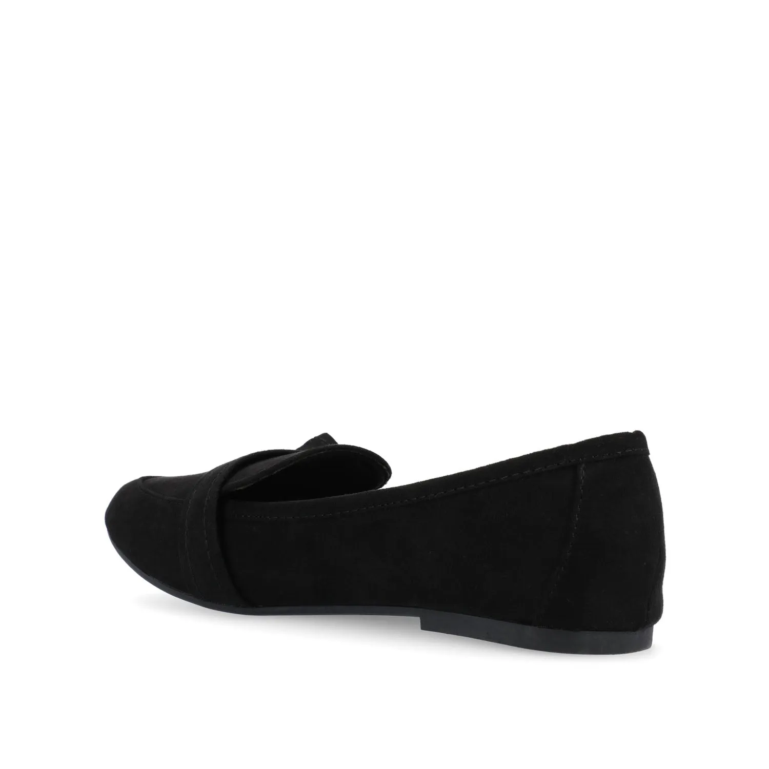 MARCI LOAFER FLATS IN FAUX SUEDE drive safe