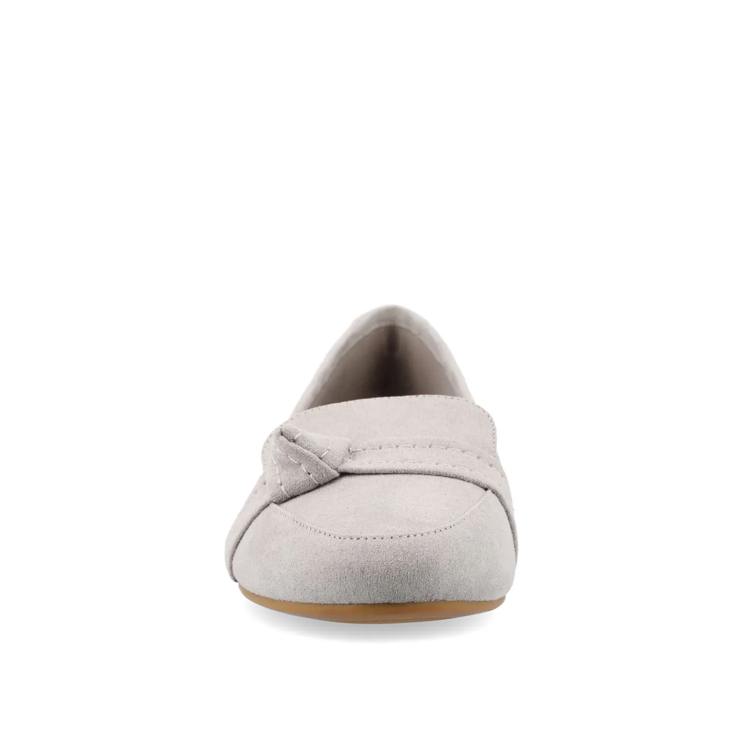 MARCI LOAFER FLATS IN FAUX SUEDE drive safe