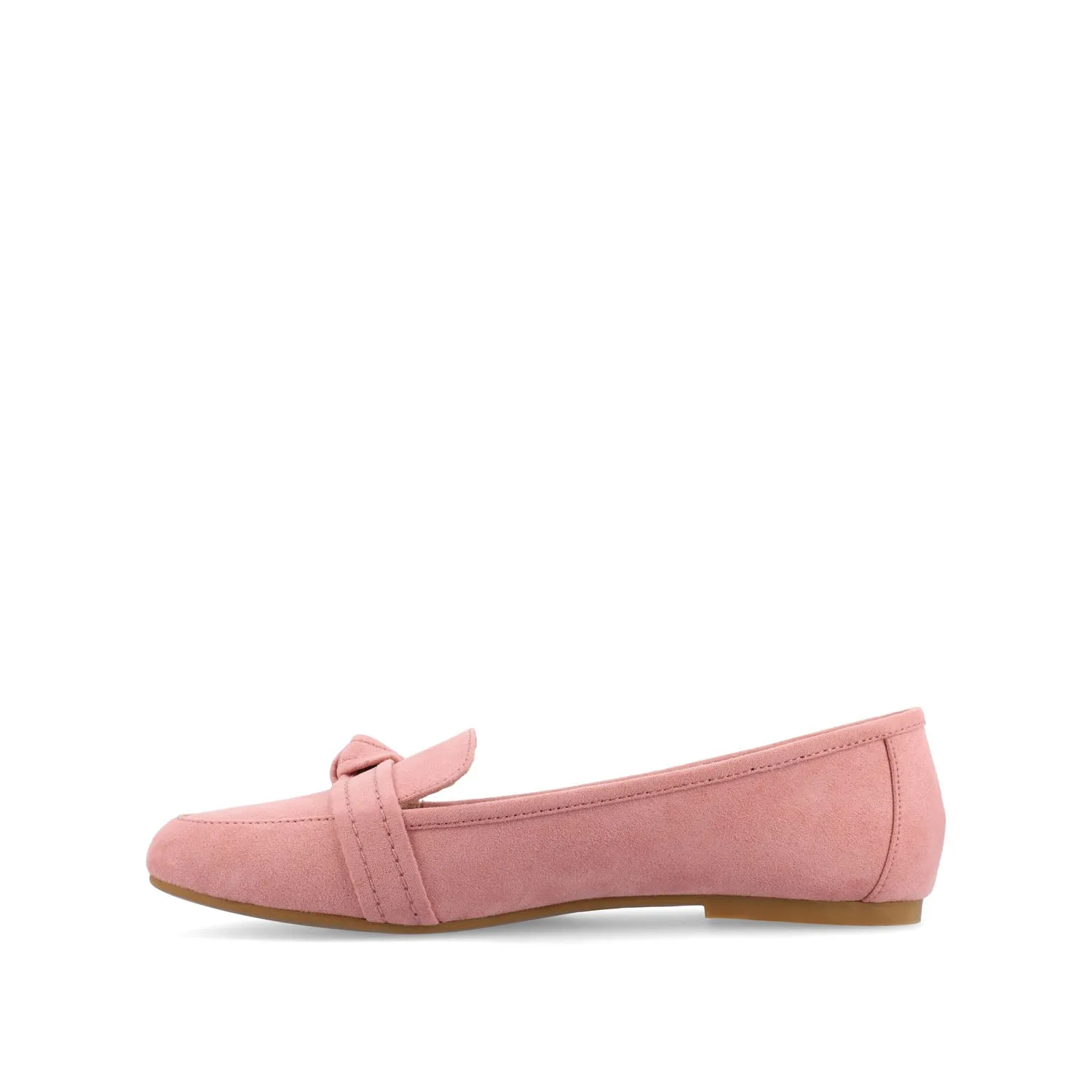 MARCI LOAFER FLATS IN FAUX SUEDE drive safe