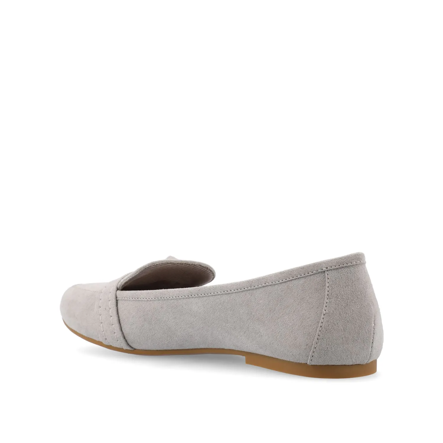 MARCI LOAFER FLATS IN FAUX SUEDE drive safe