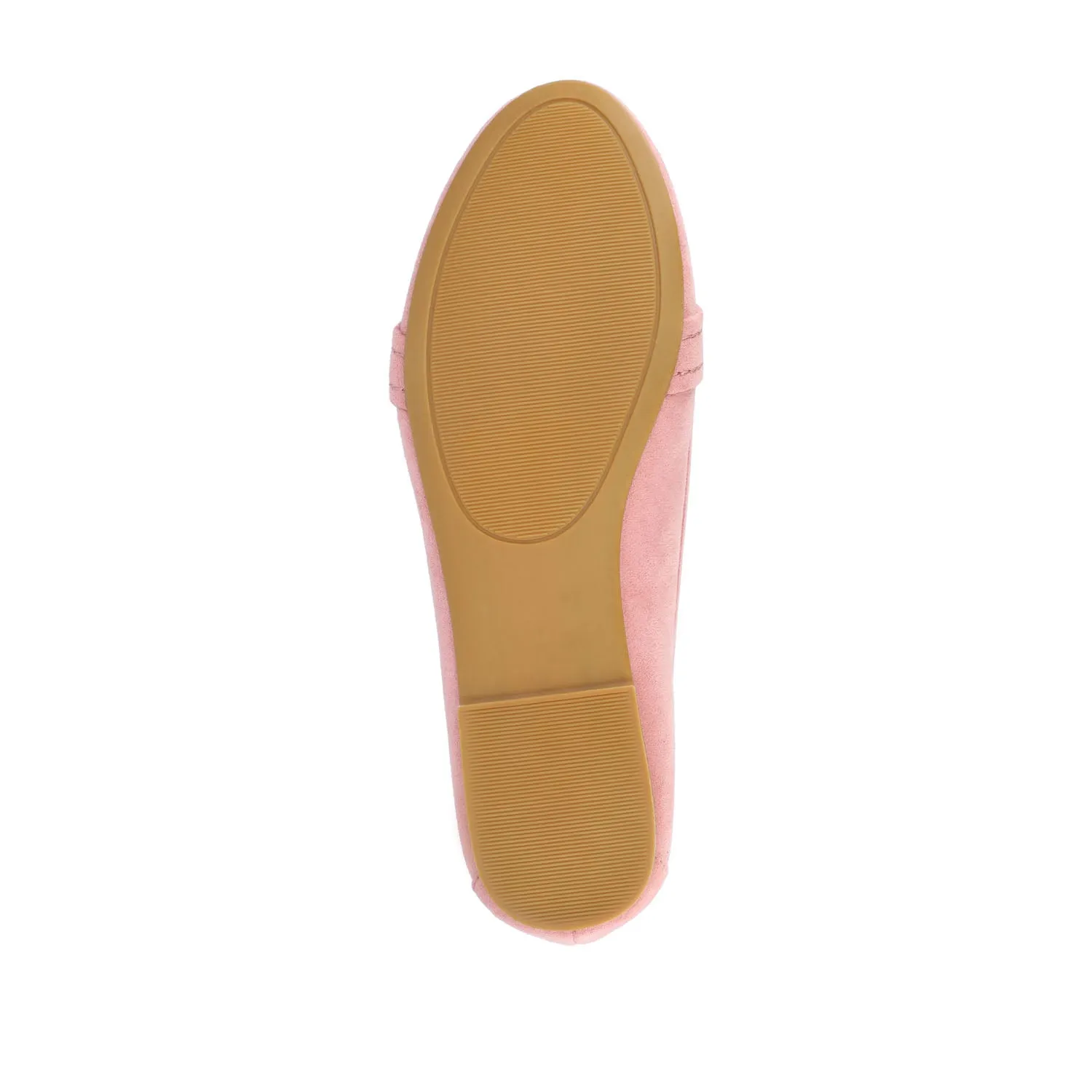 MARCI LOAFER FLATS IN FAUX SUEDE drive safe