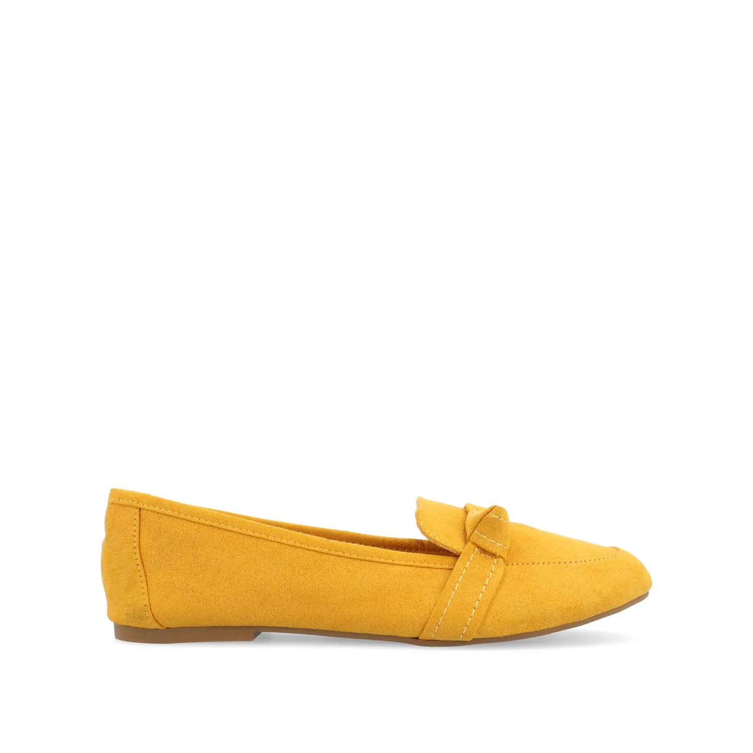 MARCI LOAFER FLATS IN FAUX SUEDE drive safe