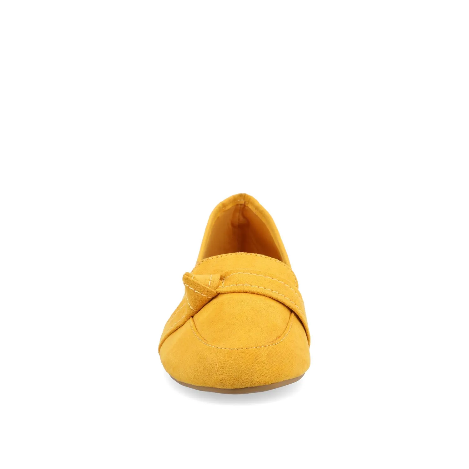 MARCI LOAFER FLATS IN FAUX SUEDE drive safe