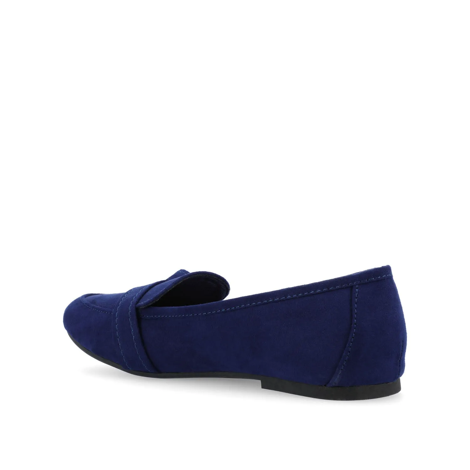 MARCI LOAFER FLATS IN FAUX SUEDE drive safe