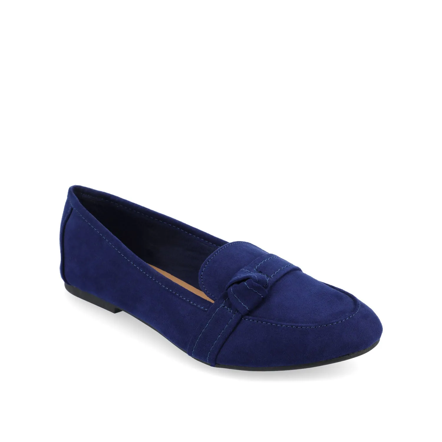 MARCI LOAFER FLATS IN FAUX SUEDE drive safe