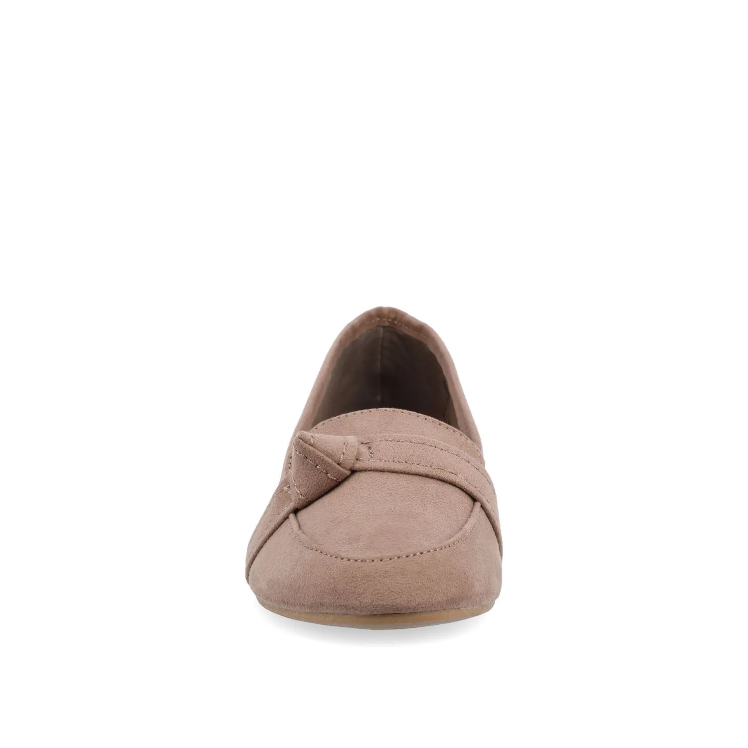 MARCI LOAFER FLATS IN FAUX SUEDE drive safe