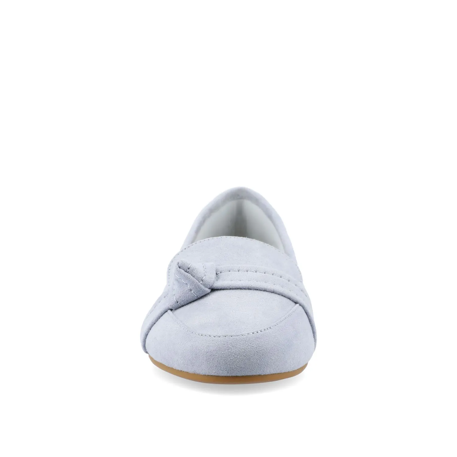 MARCI LOAFER FLATS IN FAUX SUEDE drive safe
