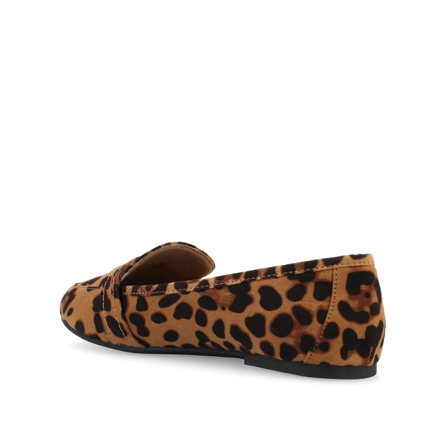 MARCI LOAFER FLATS IN FAUX SUEDE drive safe