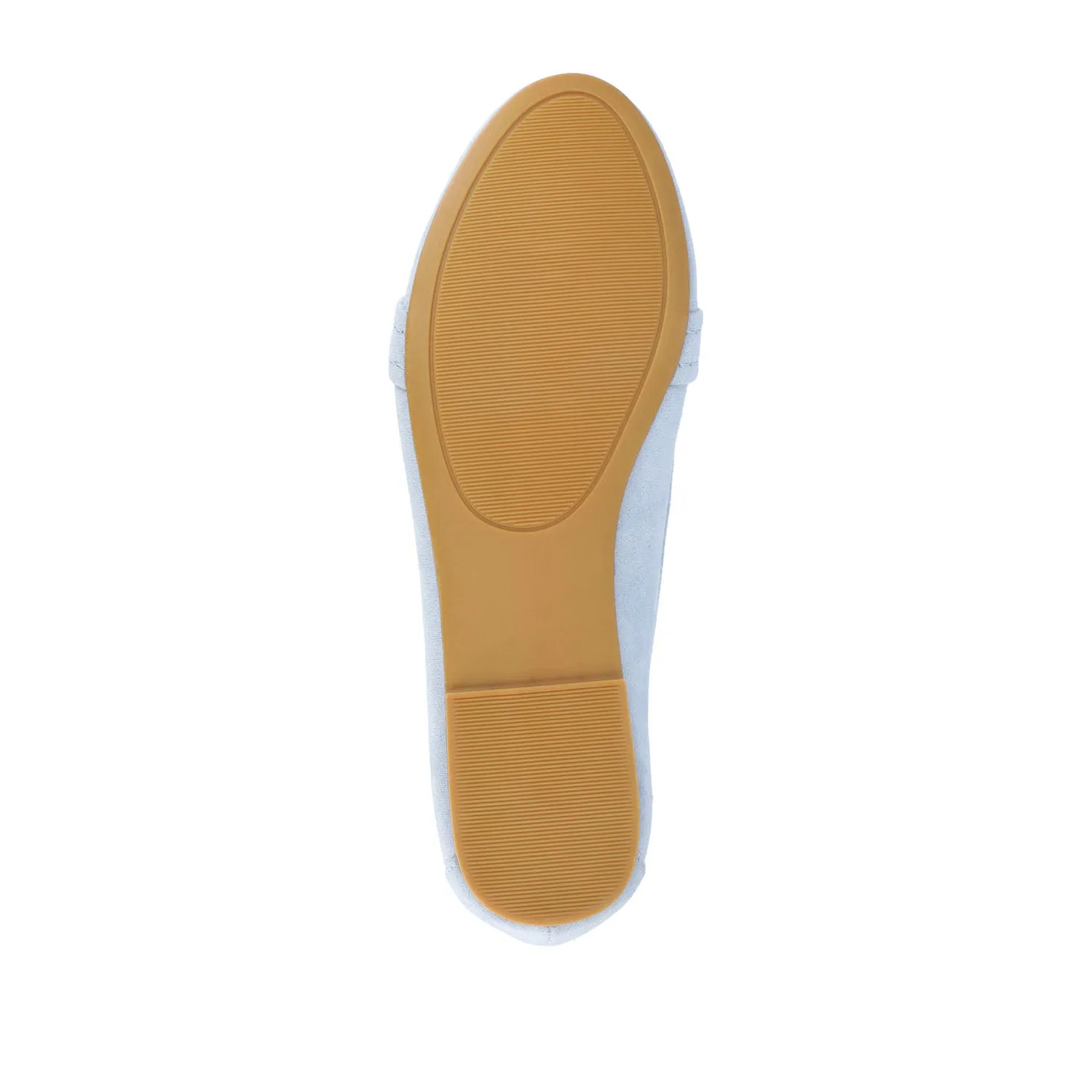 MARCI LOAFER FLATS IN FAUX SUEDE drive safe