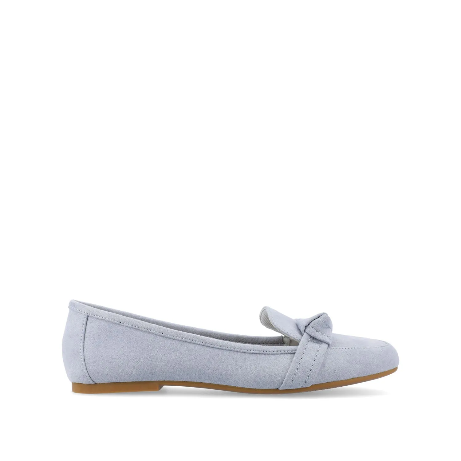 MARCI LOAFER FLATS IN FAUX SUEDE drive safe