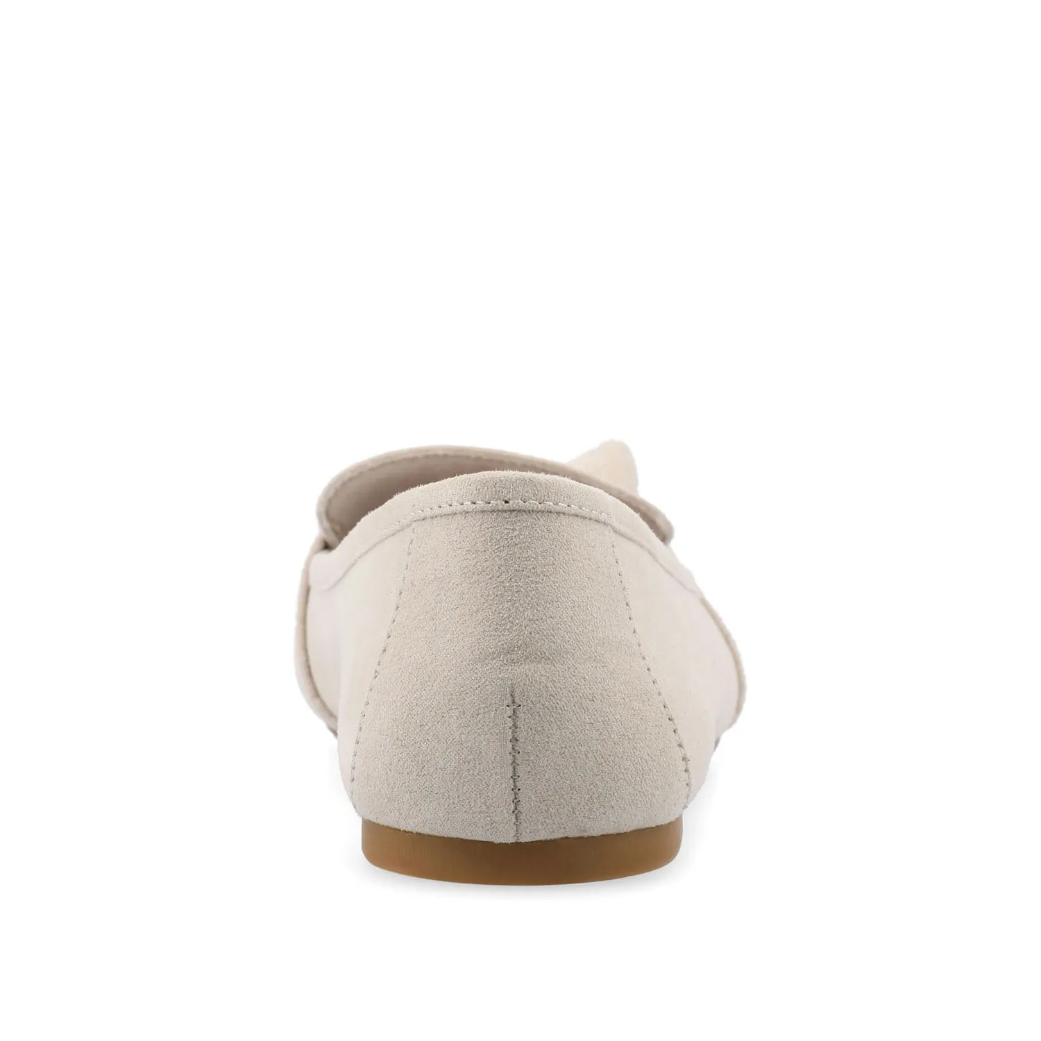 MARCI LOAFER FLATS IN FAUX SUEDE drive safe