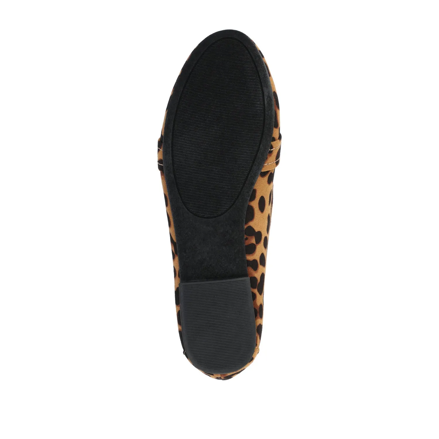 MARCI LOAFER FLATS IN FAUX SUEDE drive safe