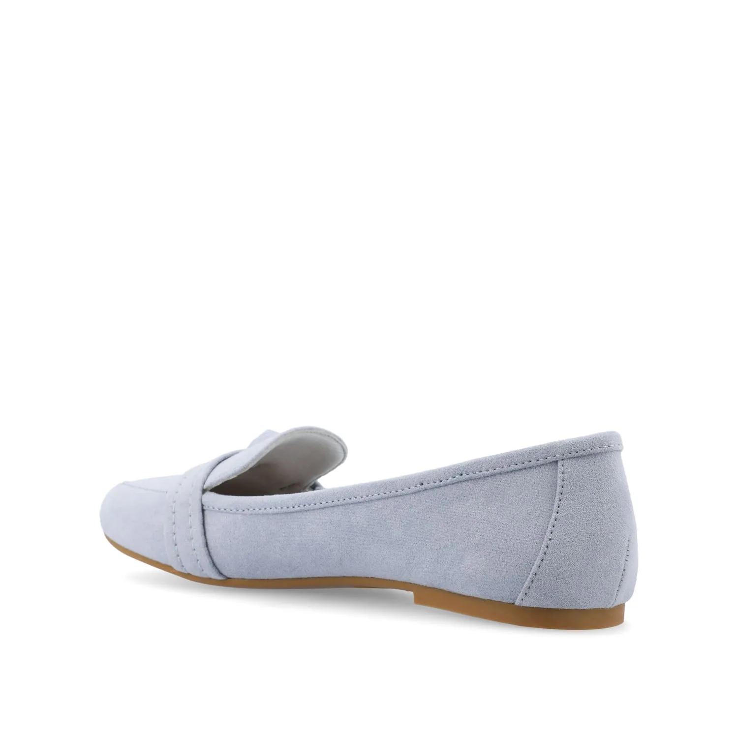 MARCI LOAFER FLATS IN FAUX SUEDE drive safe