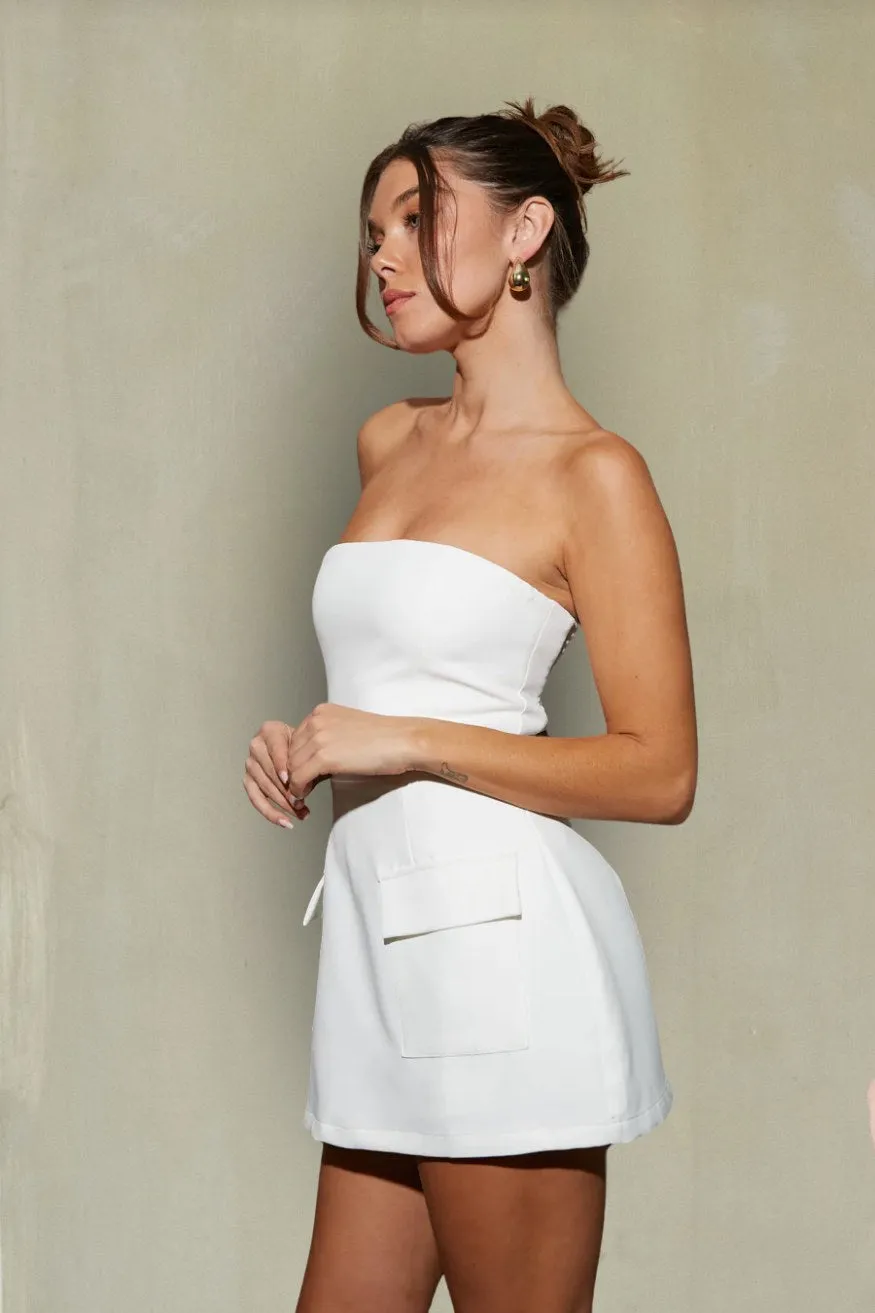 Margaret Romper Mini Dress silk touch