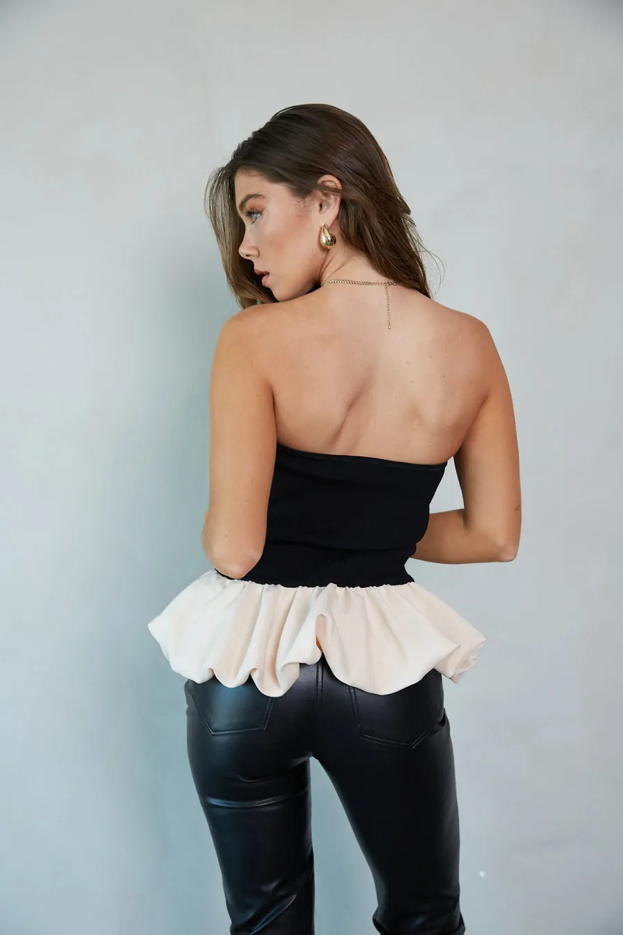 Margot Strapless Bubble Corset Top dry fast
