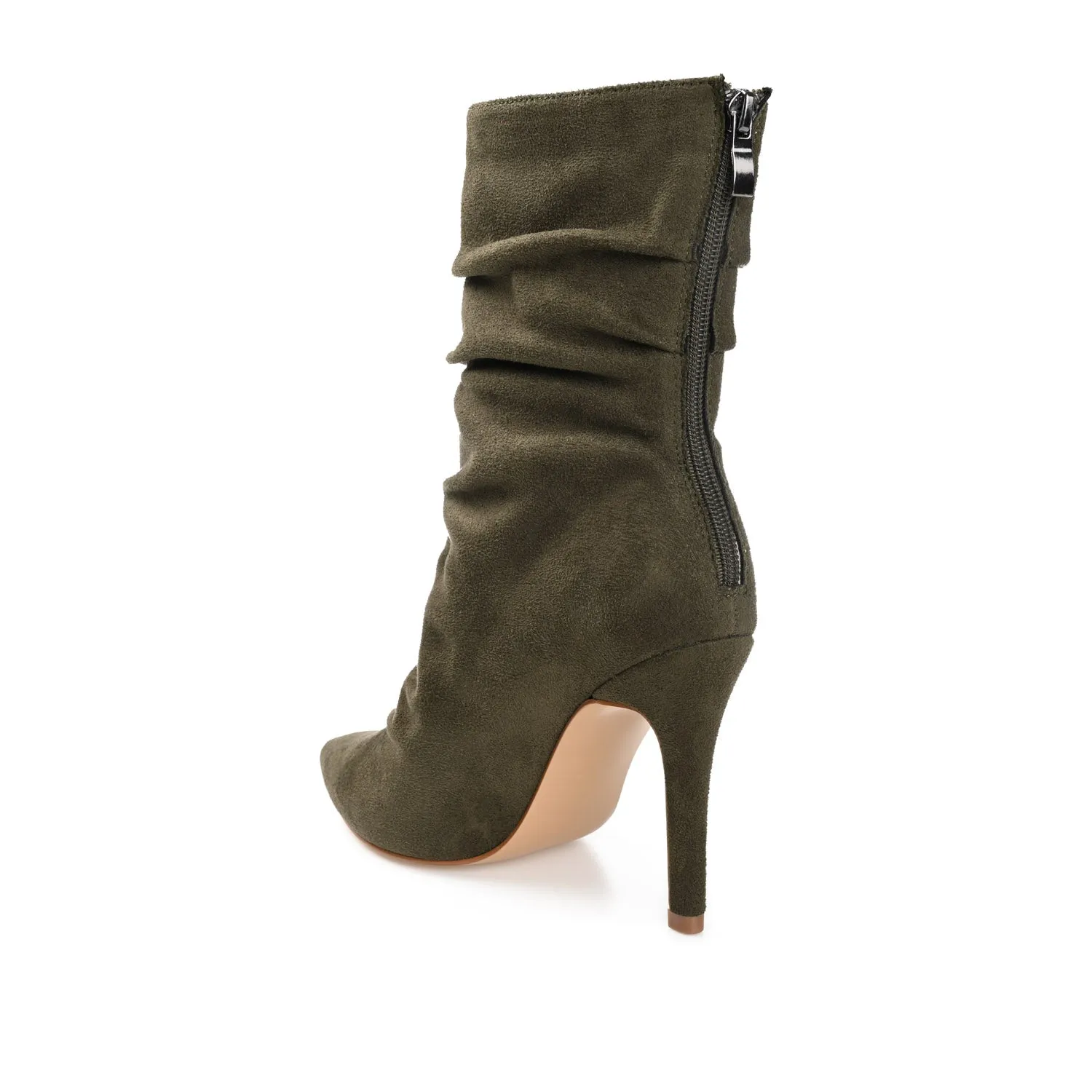 MARKIE STILETTO HEELED BOOTIES IN FAUX SUEDE urban trail