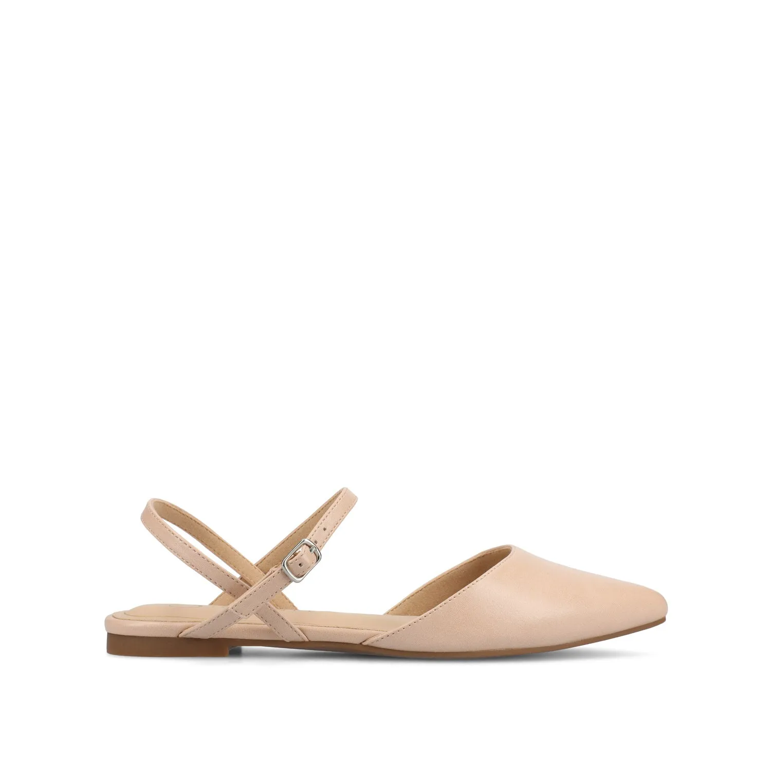 MARTINE SLINGBACK FLATS IN FAUX LEATHER travel light