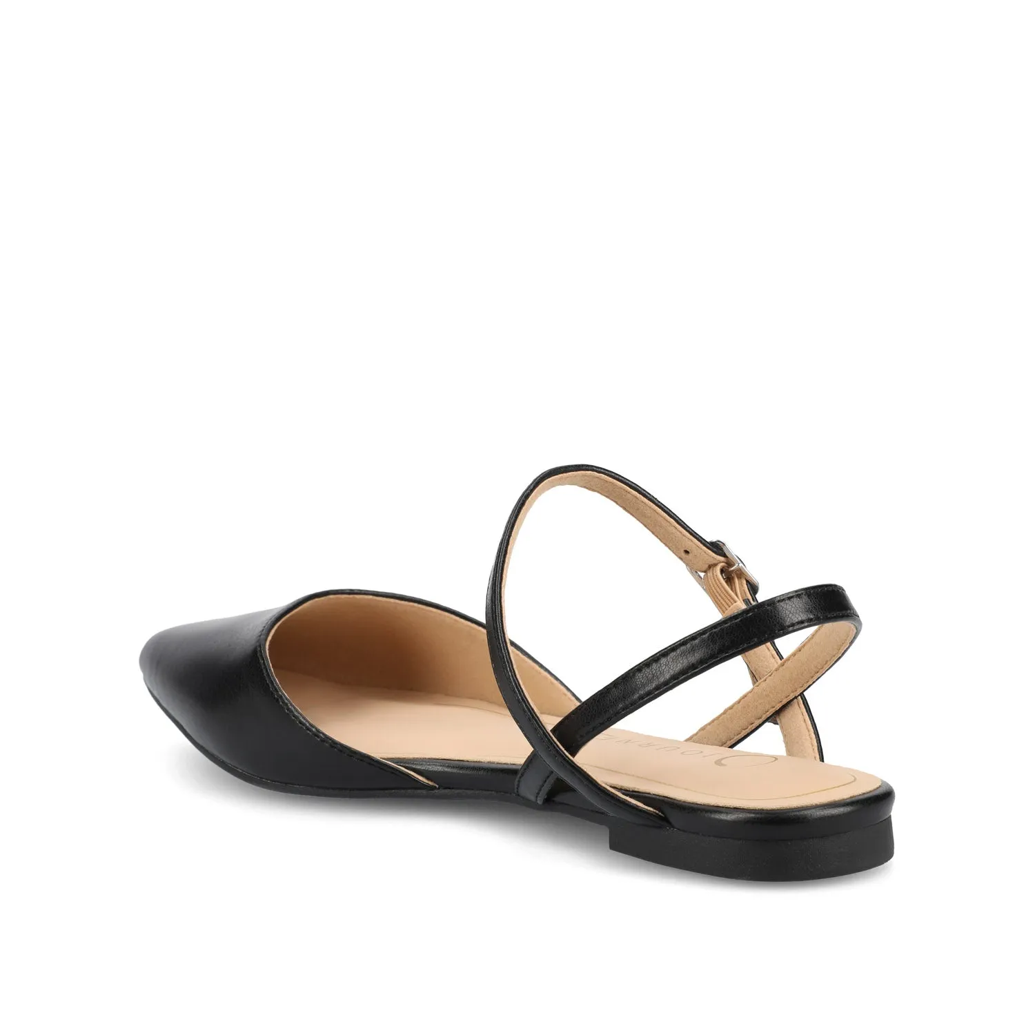 MARTINE SLINGBACK FLATS IN FAUX LEATHER travel light